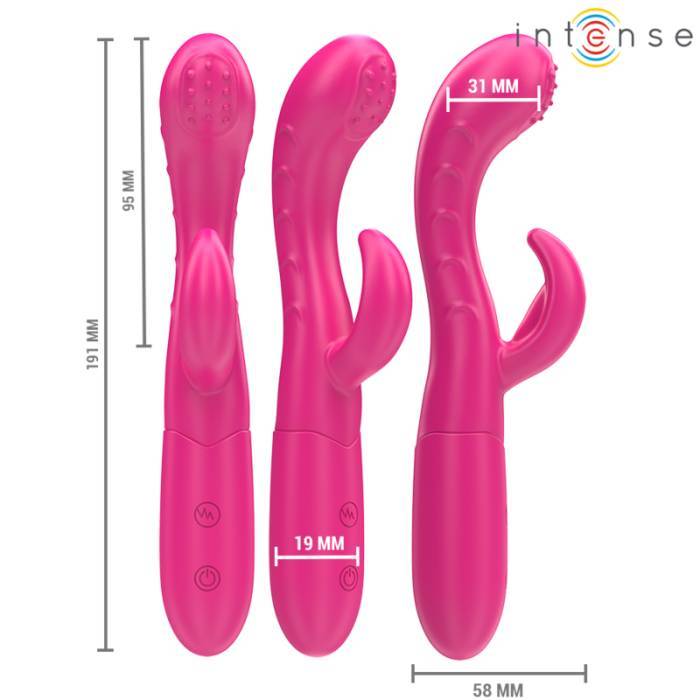 INTENSE - AMARA VIBRADOR COM LÃNGUA ESTIMULANTE 10 VIBRAÃÃES ROSA