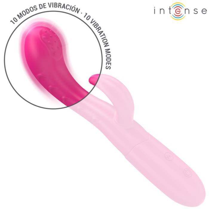 INTENSE - AMARA VIBRADOR COM LÃNGUA ESTIMULANTE 10 VIBRAÃÃES ROSA