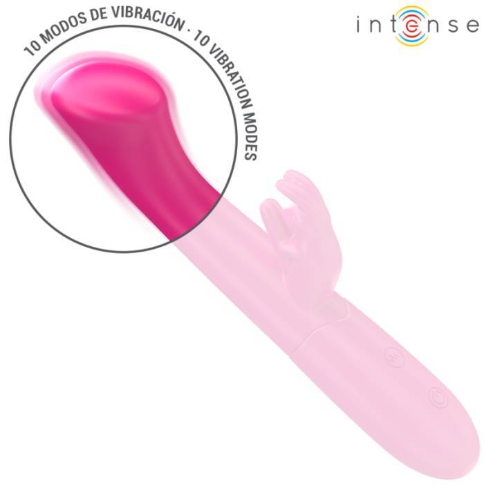 INTENSE - JULIETA RABBIT VIBRADOR 18,6 CM 10 VIBRAÃÃES ROSA