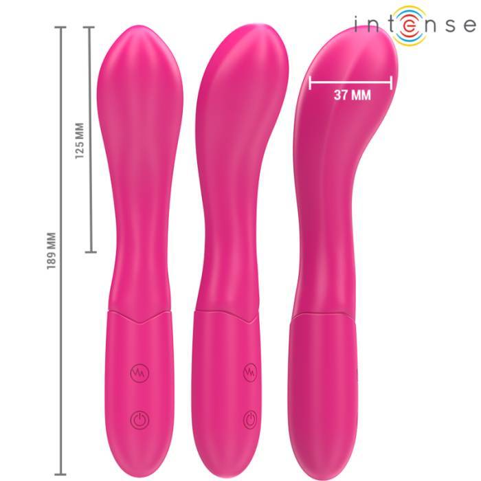 INTENSE - LISETTE VIBRADOR 19 CM FLEXÃVEL 10 VIBRAÃÃES ROSA
