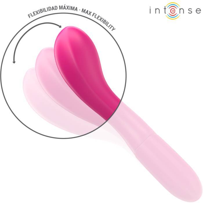 INTENSE - LISETTE VIBRADOR 19 CM FLEXÃVEL 10 VIBRAÃÃES ROSA