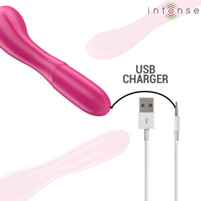 INTENSE - LISETTE VIBRADOR 19 CM FLEXÃVEL 10 VIBRAÃÃES ROSA