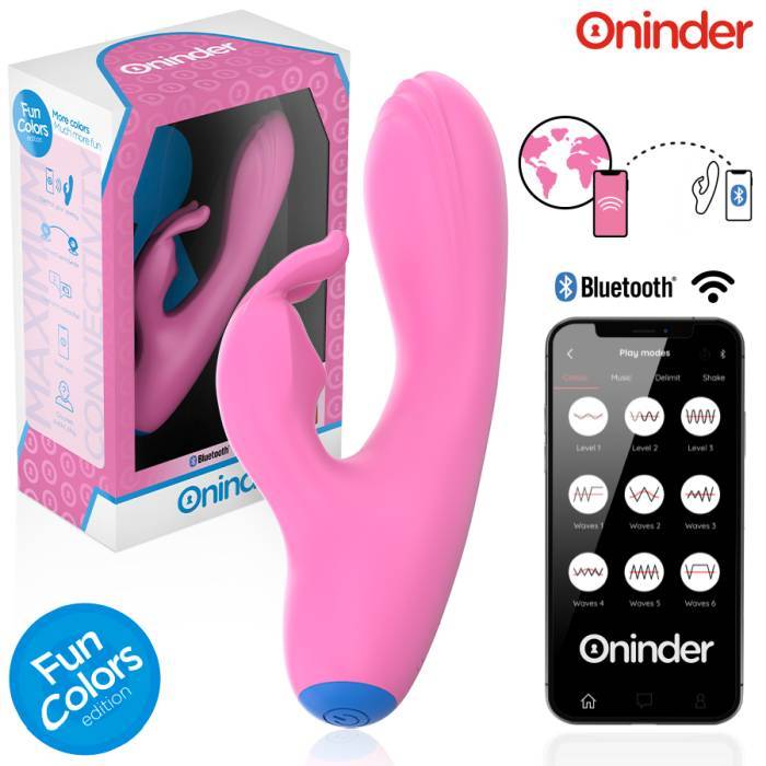 ONINDER CUTE - VIBRADOR LOVE BUNNY PARA PONTO G E CLITÃRIS - APLICATIVO MUNDIAL GRATUITO