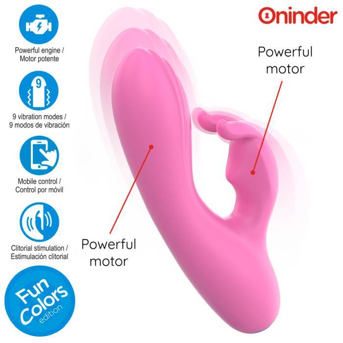 ONINDER CUTE - VIBRADOR LOVE BUNNY PARA PONTO G E CLITÃRIS - APLICATIVO MUNDIAL GRATUITO