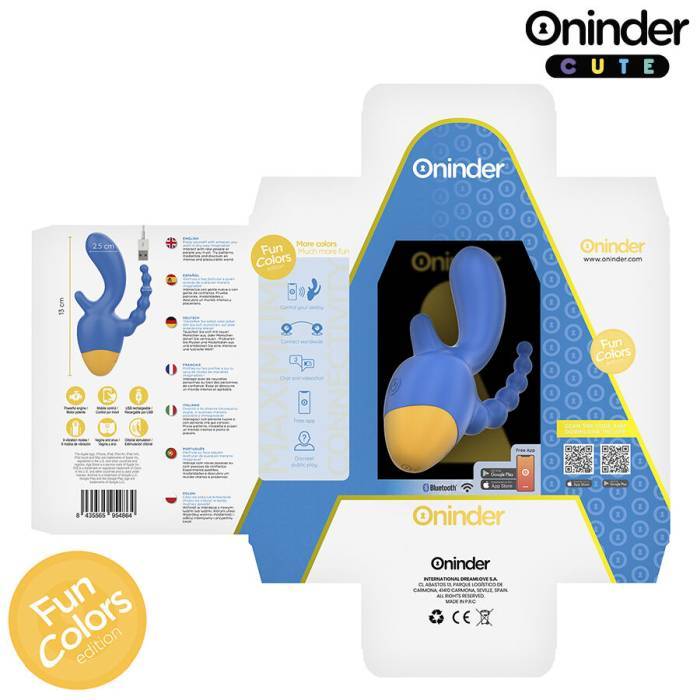 ONINDER CUTE - LOVE 3 SOME VIBRADOR TRIPLO - APLICATIVO MUNDIAL GRATUITO
