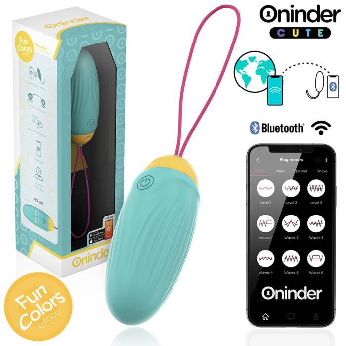 ONINDER CUTE - OVO DE SILICONE VIBRO-GIRATÃRIO LOVE PLEASURE - APLICATIVO MUNDIAL GRATUITO