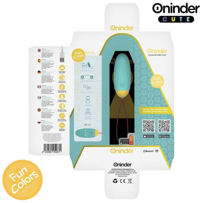 ONINDER CUTE - OVO DE SILICONE VIBRO-GIRATÃRIO LOVE PLEASURE - APLICATIVO MUNDIAL GRATUITO
