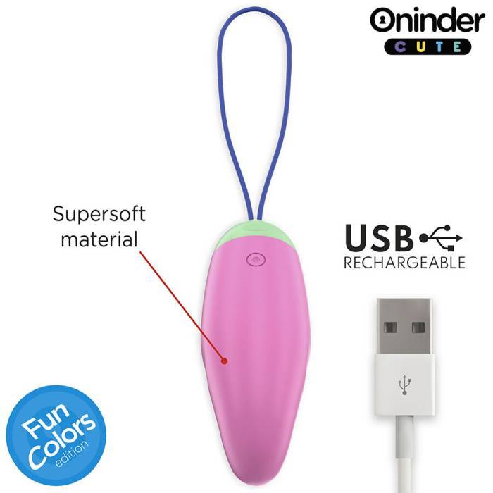ONINDER CUTE - OVO VIBRO-GIRATÃRIO LOVE PLEASURE 360 SILICONE - APLICATIVO MUNDIAL GRATUITO