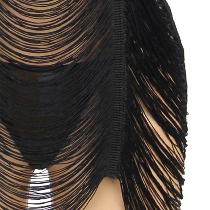 SUBBLIME - 954222 VESTIDO DE ALÃAS + TANGA PRETO S/M