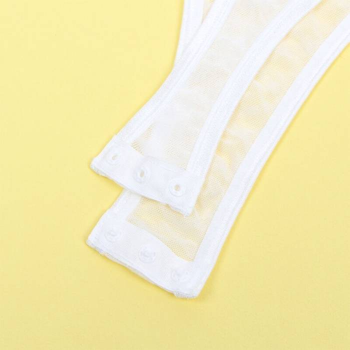 SUBBLIME - 954284 BODY COM CORRENTES + CINTA-LIGA BRANCO S/M
