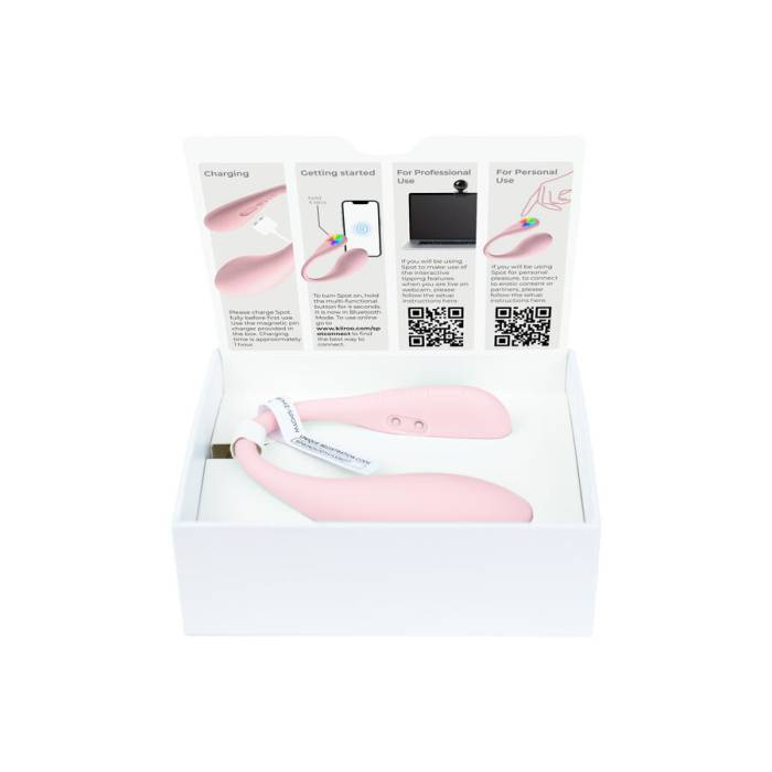 KIIROO - VIBRADOR EM FORMA DE U SPOT KISS ME ROSA