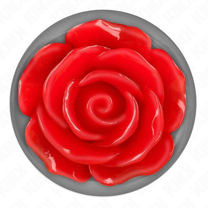 KINK - PLUG ANAL ROSA VERMELHO TAMANHO M