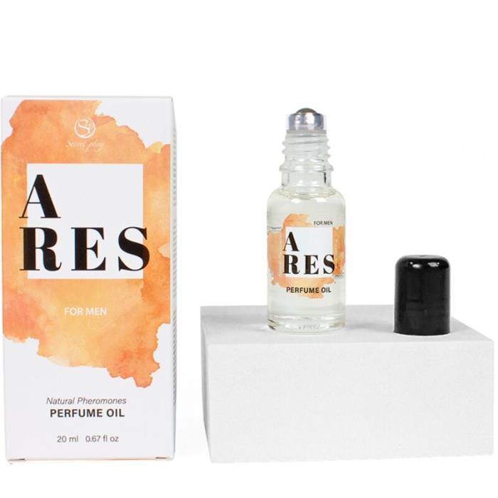 SECRETPLAY - ARES PERFUME NATURAL FEROMONAS EM ÃLEO PARA HOMENS 20 ML