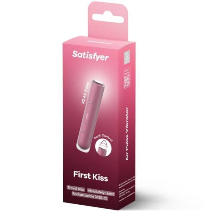 SATISFYER - ESTIMULADOR DE CLITÃRIS FIRST KISS WAVE GARNET