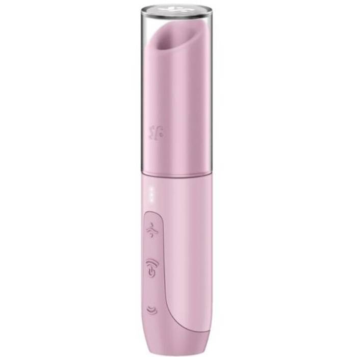 SATISFYER - ESTIMULADOR DE CLITÃRIS SECRET KISS WAVE ROSA