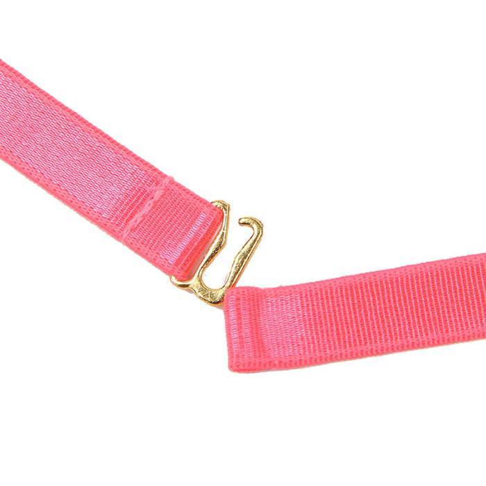 SUBBLIME - 955304 CONJUNTO DE SUTIÃ COM COLAR E DETALHES NAS PERNAS ROSA FLUORESCENTE L/XL