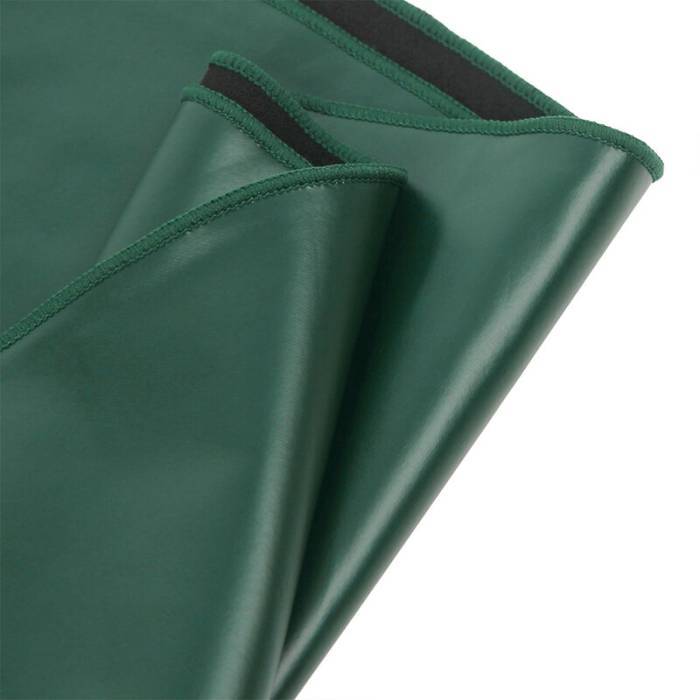 SUBBLIME - 955434 VESTIDO COM ALÃAS DE COURO VERDE S/M