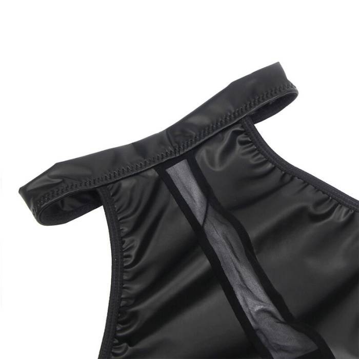 SUBBLIME - 955489 VESTIDO DECOTE HALTER COM TRANSPARÃNCIAS PRETO L/XL