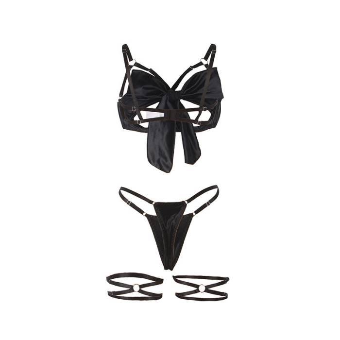 SUBBLIME - 955199 CONJUNTO DE SUTIÃ COM LAÃO PRETO AJUSTÃVEL S/M