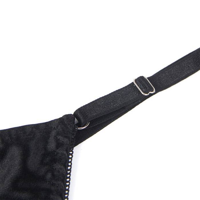 SUBBLIME - 955199 CONJUNTO DE SUTIÃ COM LAÃO PRETO AJUSTÃVEL S/M