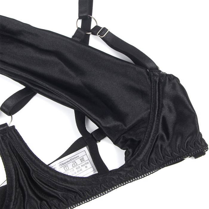 SUBBLIME - 955205 CONJUNTO DE SUTIÃ COM LAÃO PRETO AJUSTÃVEL L/XL