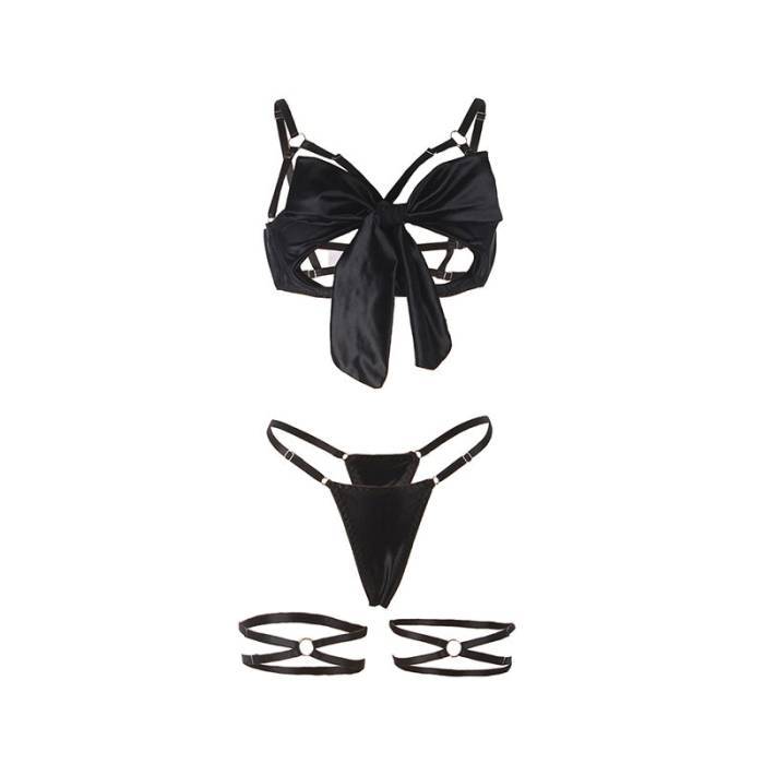 SUBBLIME - 955205 CONJUNTO DE SUTIÃ COM LAÃO PRETO AJUSTÃVEL L/XL