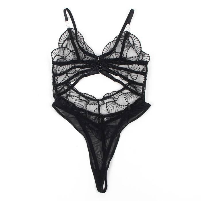 SUBBLIME - 955229 BODY TRANSPARENTE COM RENDA OCA PRETO L/XL