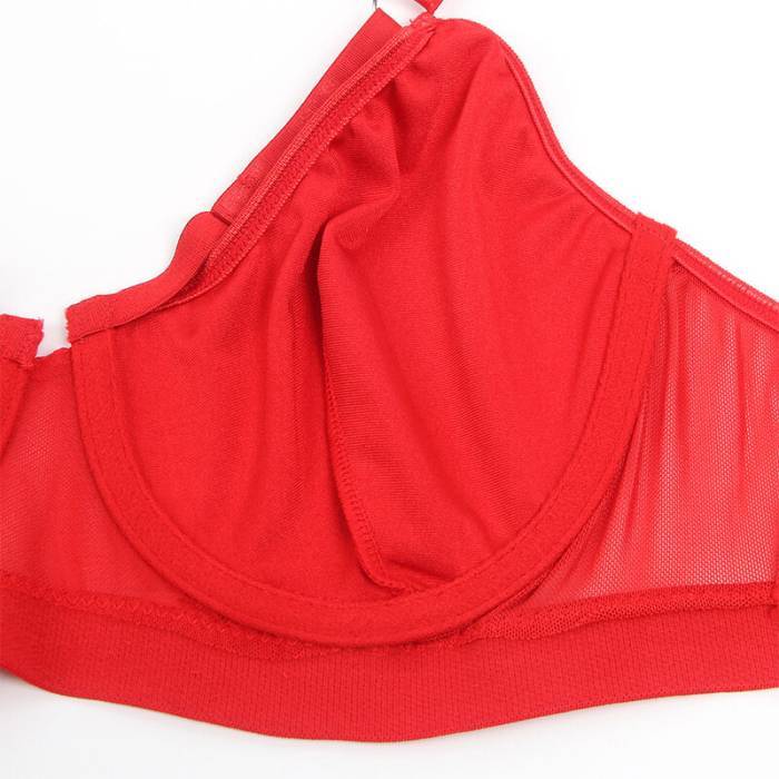 SUBBLIME - 955250 SUTIÃ BONDAGE VERMELHO COM CONJUNTO DE LIGA S/M