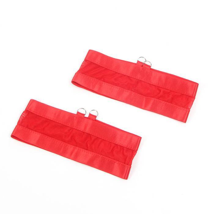 SUBBLIME - 955267 SUTIÃ BONDAGE VERMELHO COM CONJUNTO DE LIGA L/XL