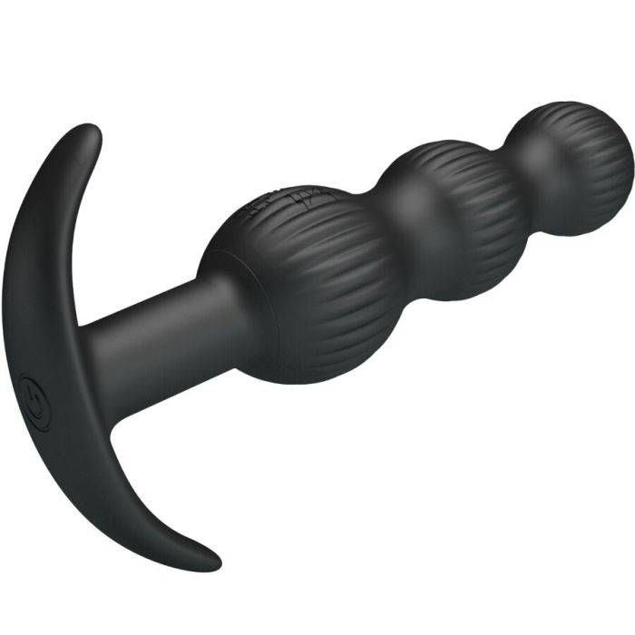 PRETTY LOVE - VIBRADOR ANAL SIDNEY 10 VIBRAÃÃES PRETO