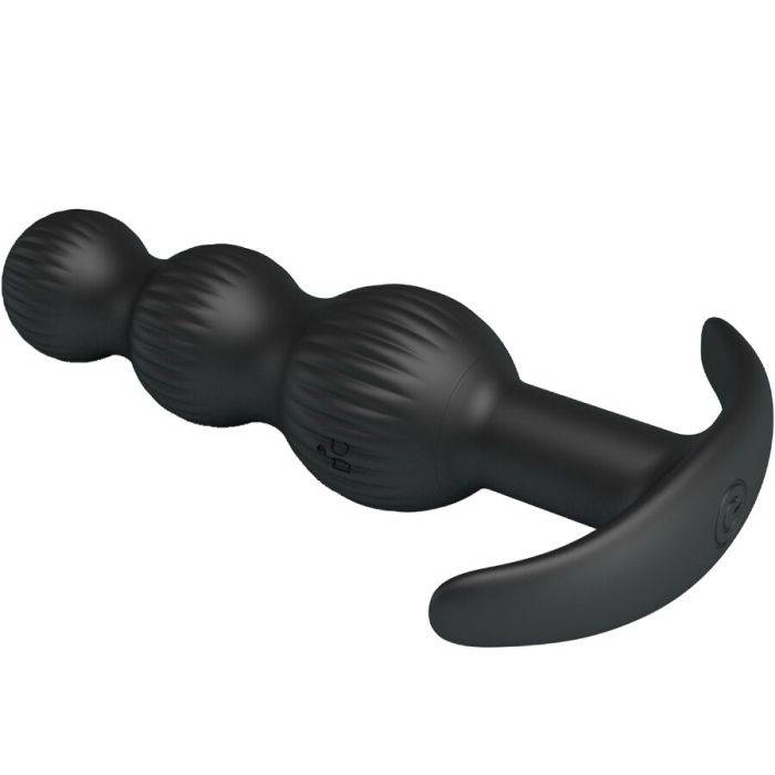 PRETTY LOVE - VIBRADOR ANAL SIDNEY 10 VIBRAÃÃES PRETO