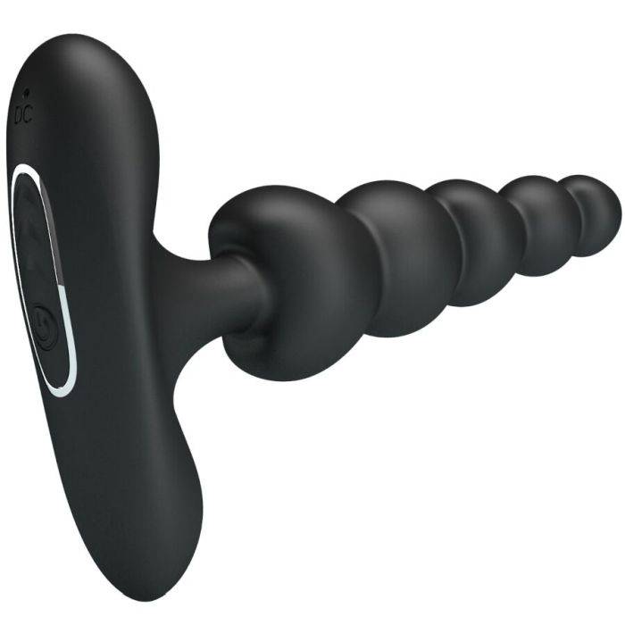 PRETTY LOVE - VIBRADOR ANAL SIDNEY 10 VIBRAÃÃES PRETO