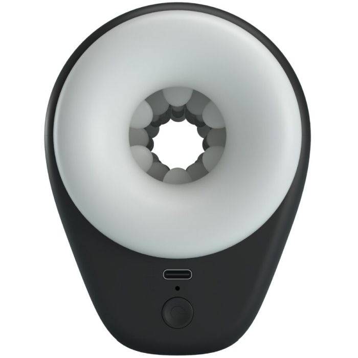 PRETTY LOVE - DJ GIRL MASTURBADOR MASCULINO COM VIBRAÃÃO 5 CONFIGURAÃÃES NEGRO