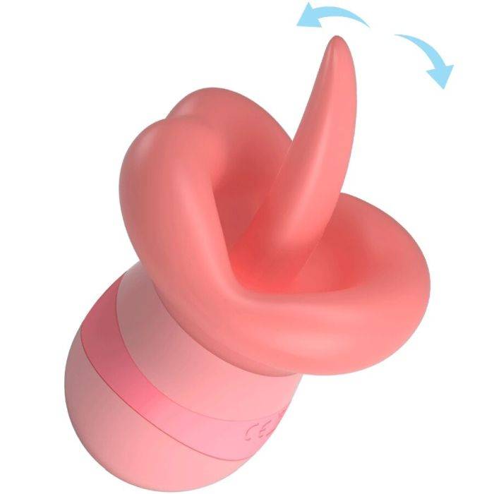 PRETTY LOVE - ESTIMULADOR DE CLITÃRIS KYLEE TONGUE 10 VIBRAÃÃES ROSA NUDE