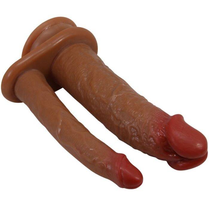 PRETTY LOVE - GORAN DILDO DUPLO REALISTA NATURAL MULATO