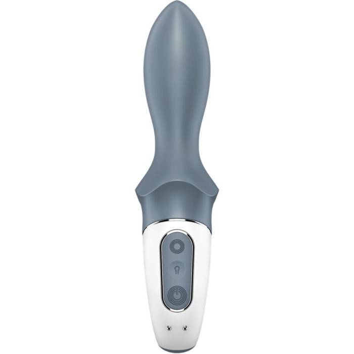 SATISFYER - BOMBA DE AR BOOTY 1 VIBRADOR INFLÃVEL ANAL CINZA