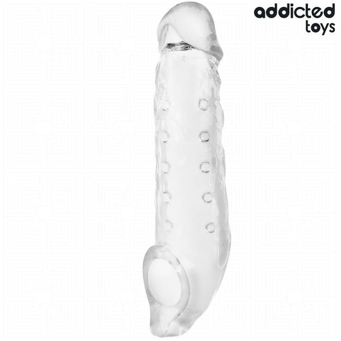 ADDICTED TOYS - EXTENSÃO DE PÃNIS TRANSPARENTE TAMANHO S 23 CM