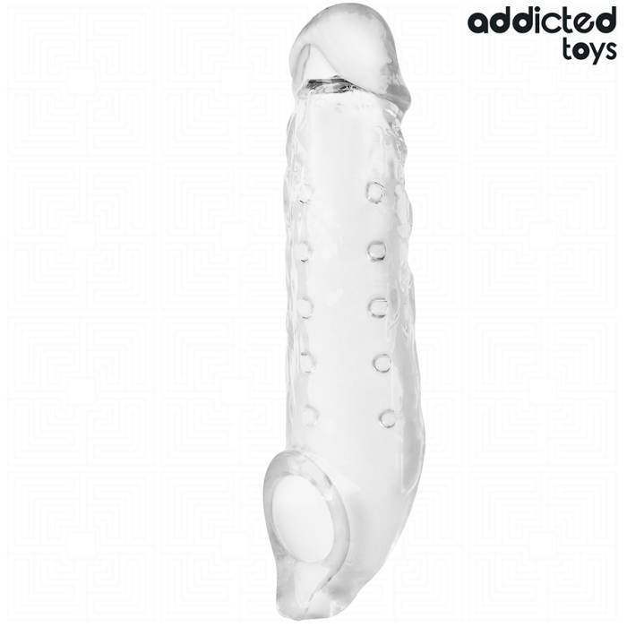 ADDICTED TOYS - BAINHA DE PÃNIS TRANSPARENTE TAMANHO M 27 CM
