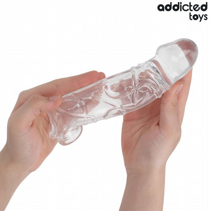 ADDICTED TOYS - EXTENSÃO DE PÃNIS TRANSPARENTE 27 CM