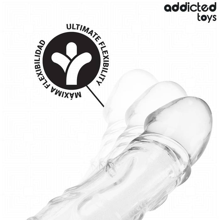 ADDICTED TOYS - EXTENSÃO DE PÃNIS TRANSPARENTE 27 CM