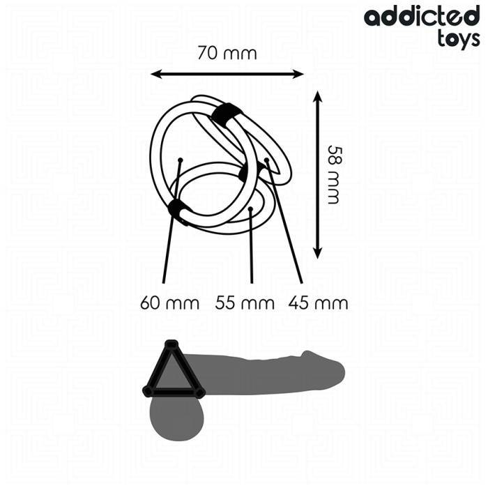 ADDICTED TOYS - ANEL TRIPLO PARA O PENIS