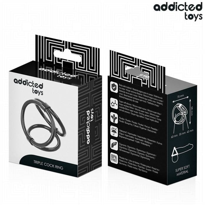 ADDICTED TOYS - ANEL TRIPLO PARA O PENIS
