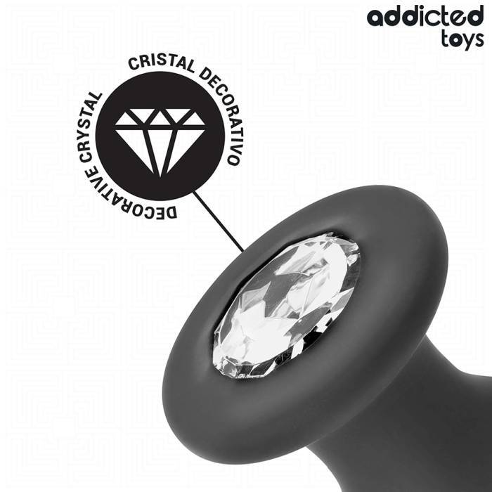 ADDICTED TOYS - PLUG ANAL COM JOIA TAMANHO L 12,6 CM