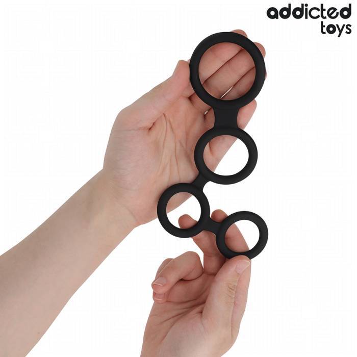 ADDICTED TOYS - ANEL PARA PÃNIS COM DIVISORES PARA TESTÃCULOS