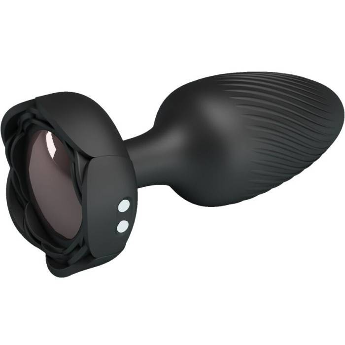 PRETTY LOVE - VARIAN ANAL PLUG COM LUZ LED PRETO 10,8 CM