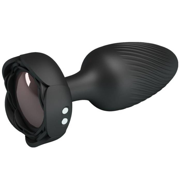 PRETTY LOVE - OSBORN PLUG ANAL COM LUZ LED PRETO 9,8 CM