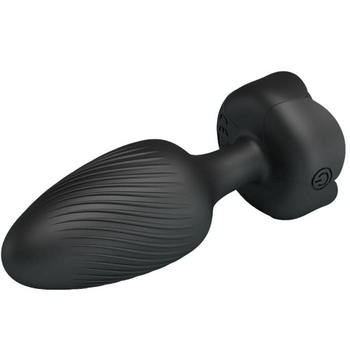 PRETTY LOVE - OSBORN PLUG ANAL COM LUZ LED PRETO 9,8 CM