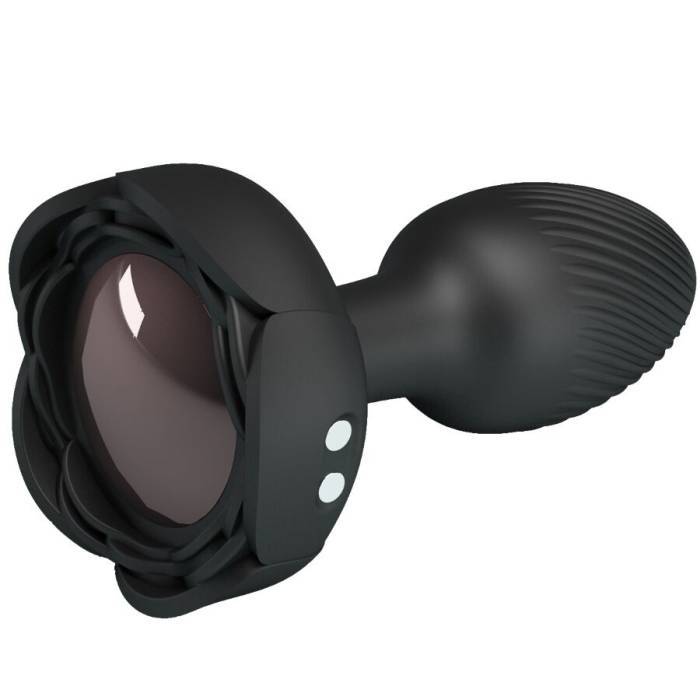 PRETTY LOVE - OLMAN PLUG ANAL COM LUZ LED PRETO 8,8 CM