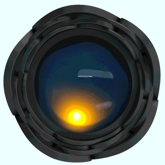 PRETTY LOVE - TARION ANAL PLUG COM LUZ LED PRETO 12,5 CM