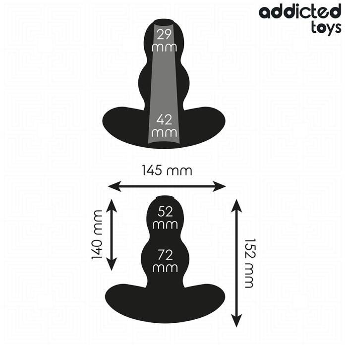 ADDICTED TOYS - PLUG ANAL OCO TAMANHO XXL 15,2 CM